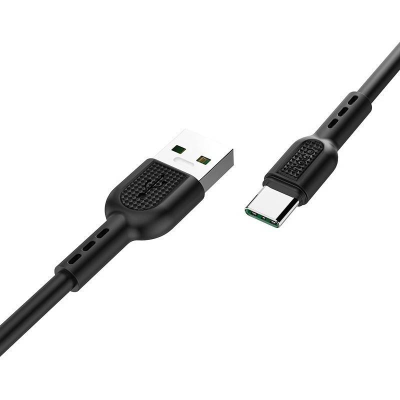 Кабель USB2.0 (M) - USB2.0 Type-C (M), 1м, Hoco X33 (6931474706119), черный