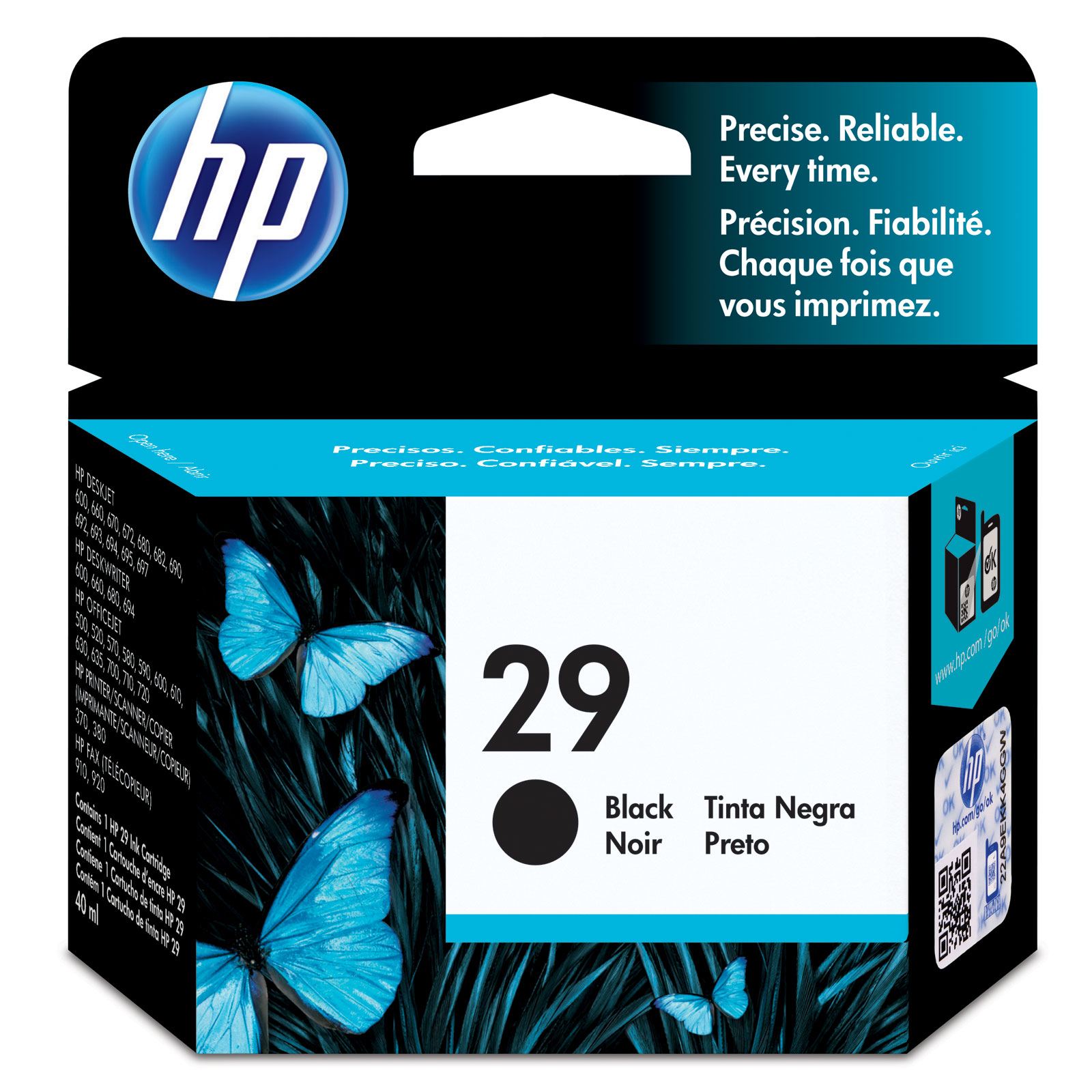 Картридж HP 29, черный 51629AE