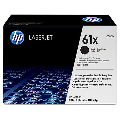 Картридж HP 61X, черный C8061X