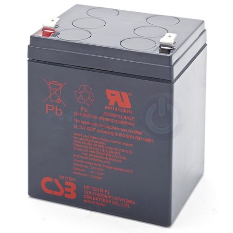 12V / 5Ah, аккумулятор для UPS, CSB HR 1221W (F2)