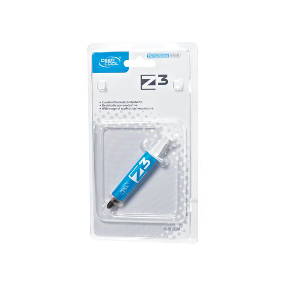 Термопаста DeepCool Z3 DP-TIM-Z3-2, 1.134Вт/м*К, 1.5г