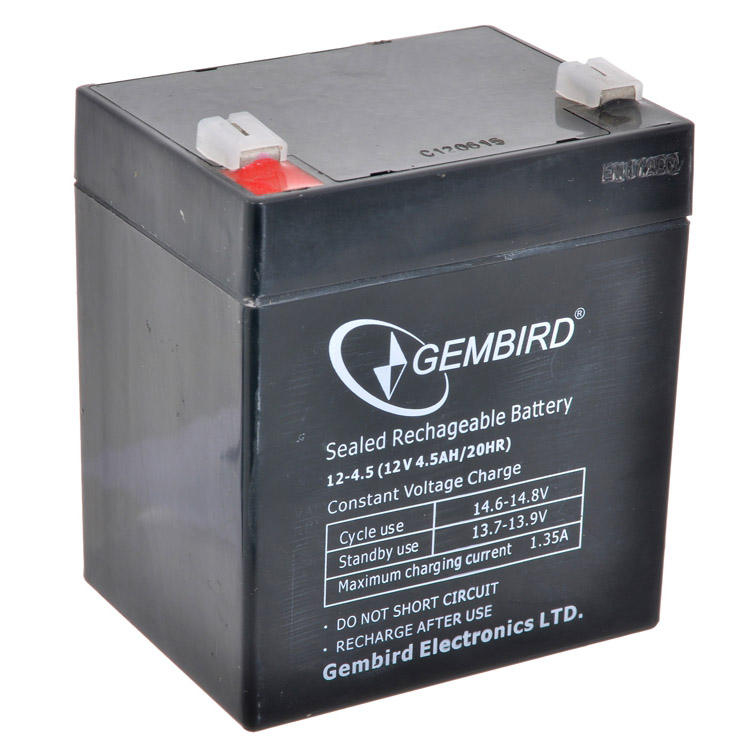 12V / 4.5Ah, аккумулятор для UPS, Gembird BAT-12V4.5AH