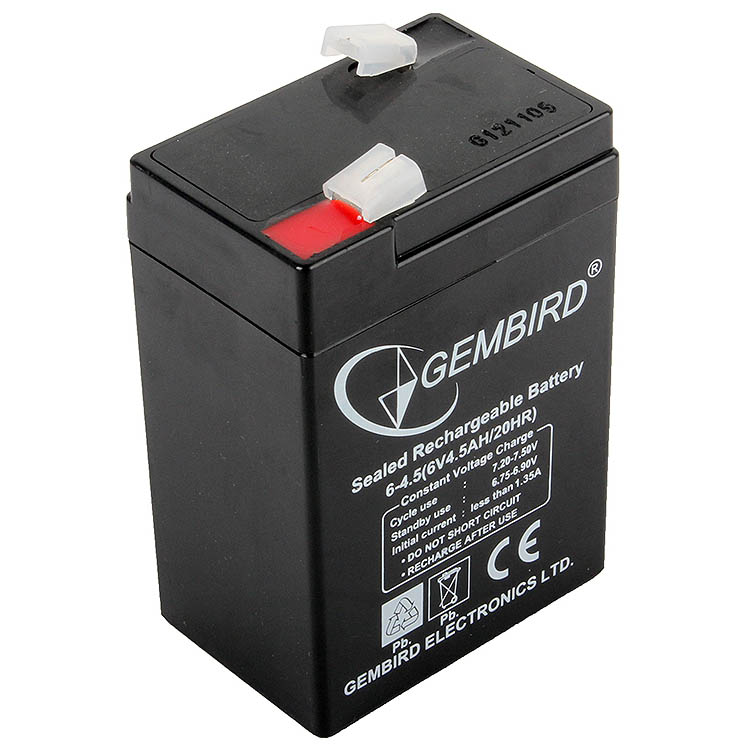 6V / 4.5Ah, аккумулятор для UPS, Gembird/EnerGenie BAT-6V4.5AH