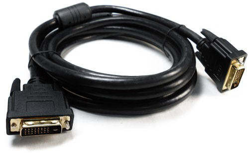 Кабель DVI-D (25M) - DVI-D (25M), 1.8м, Gembird/Cablexpert CC-DVI2-BK-6