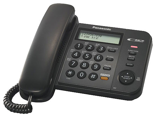 Телефон Panasonic KX-TS2358RUB, черный