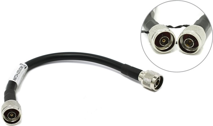Кабель D-Link ANT24-ODU03M, антенный удлинительный, 50 Ом, RP-N-type to N-type , 0.3м