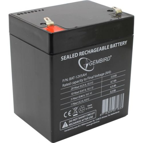 12V / 5Ah, аккумулятор для UPS, Gembird BAT-12V5AH