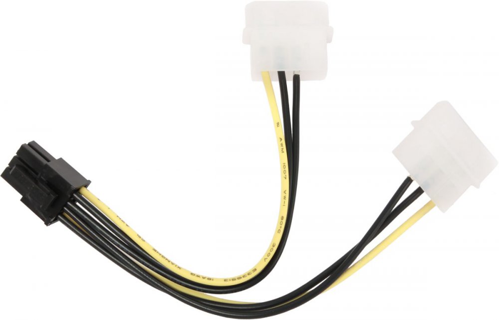 Переходник питания видеокарт (2big - 6pin), Gembird/Cablexpert CC-PSU-6
