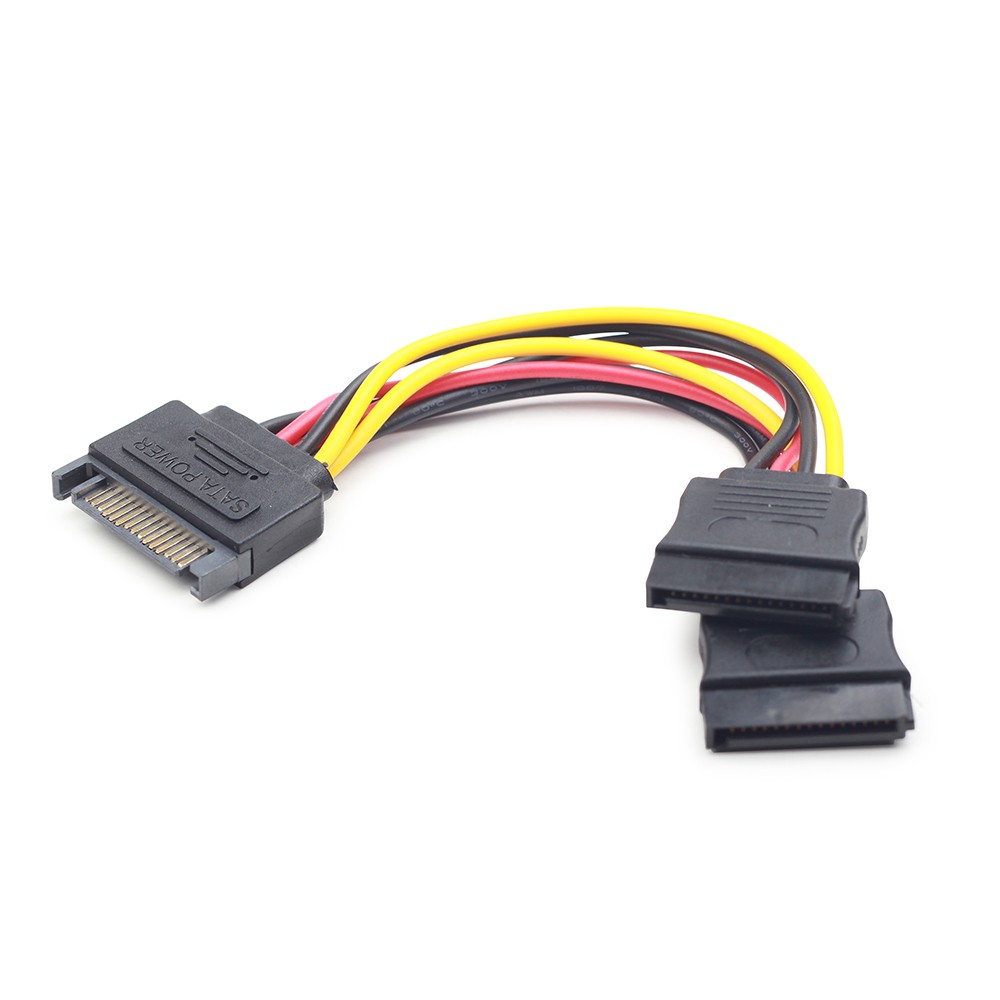 Размножитель питания SATA устройств SATA (M) - 2xSATA (F), 0.15м, Gembird/Cablexpert CC-SATAM2F-01