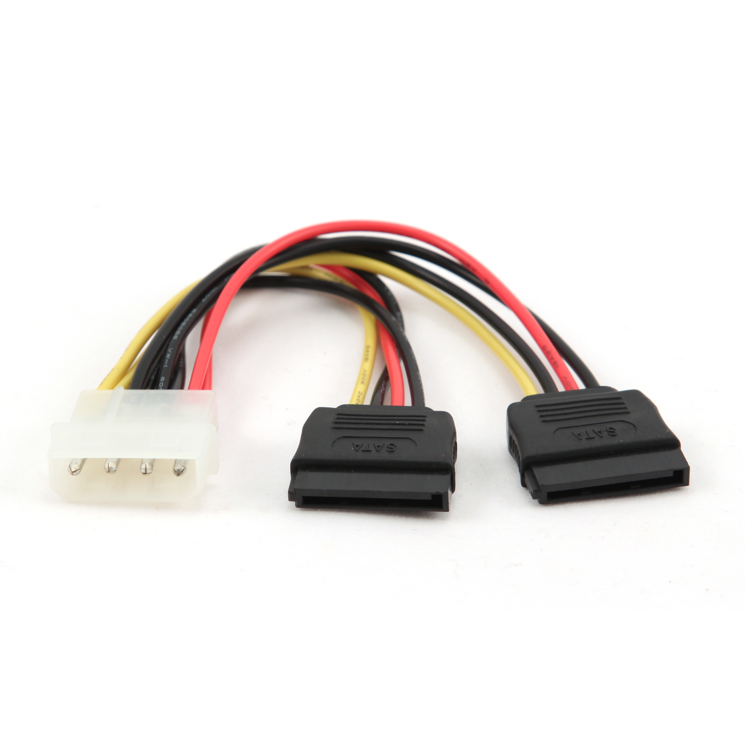 Переходник Molex -2xSATA, Gembird/Cablexpert CC-SATA-PSY