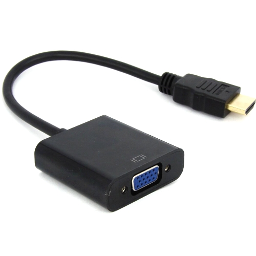 Кабель адаптер HDMI (M) - VGA (F) Gembird/Cablexpert A-HDMI-VGA-04, черный