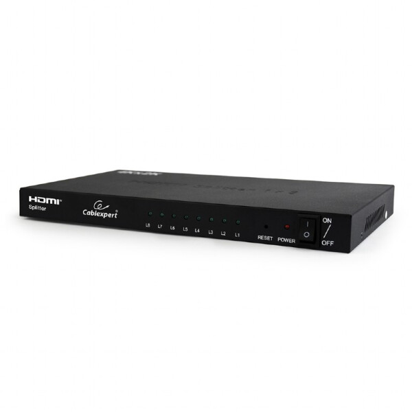 Разветвитель HDMI Gembird/Cablexpert DSP-8PH4-03, 1in - 8out, БП