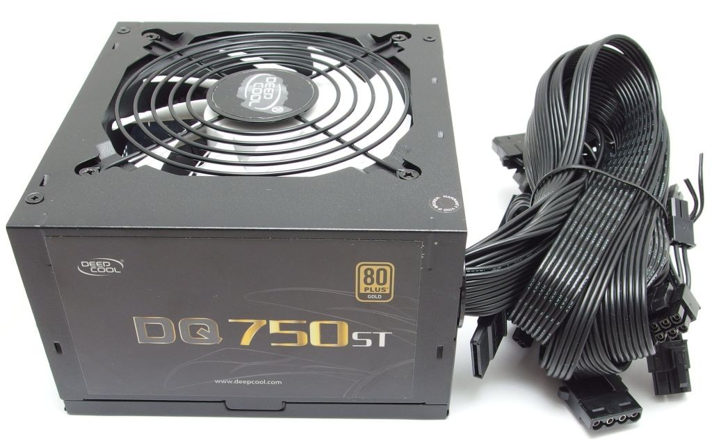 Блок питания 750Вт, DeepCool DQ750-ST, 80 Plus Gold, APFC, ATX