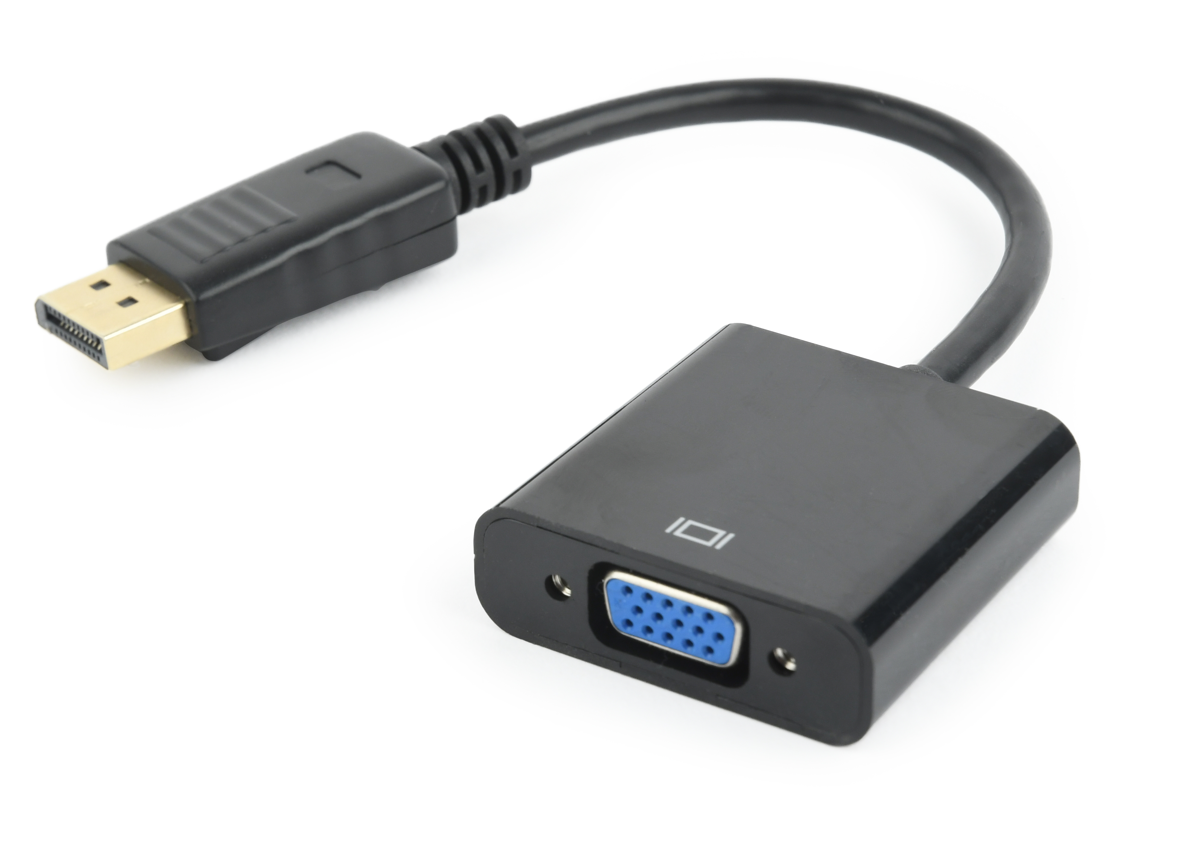 Кабель адаптер DP (M) - VGA (F) Gembird/Cablexpert A-DPM-VGAF-02, черный