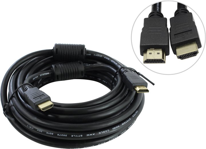 Кабель HDMI (19M) - HDMI (19M), 7.5м, 5bites APC-014-075
