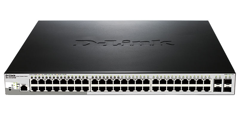 Коммутатор D-Link DGS-1210-52P/ME/B1A, 48xLAN 1Gbps, 4 SFP, PoE
